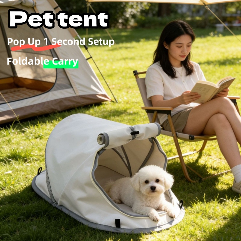 Outdoor Adventure Tent - Taşınabilir Açılır Köpek Çadırı Güneş Korumalı