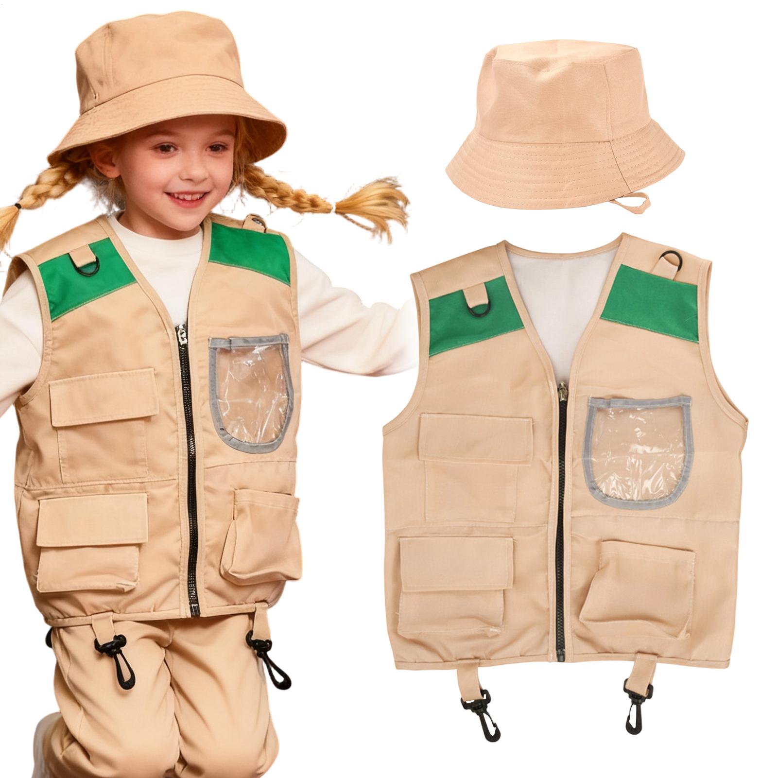 Outdoor Adventure Kit For Boys - Çocuklar için Keşifçı Yeleği ve Şapka