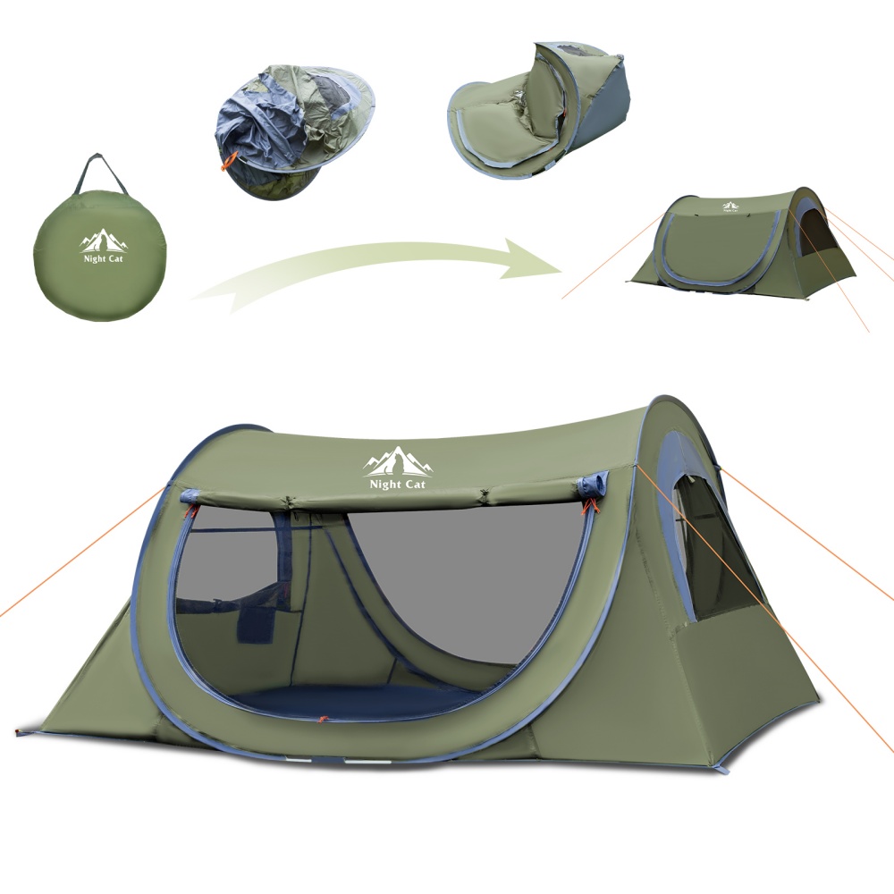 Outdoor Adventure Tent - Gece Kedisi Açılır Çadır 2 Kişilik