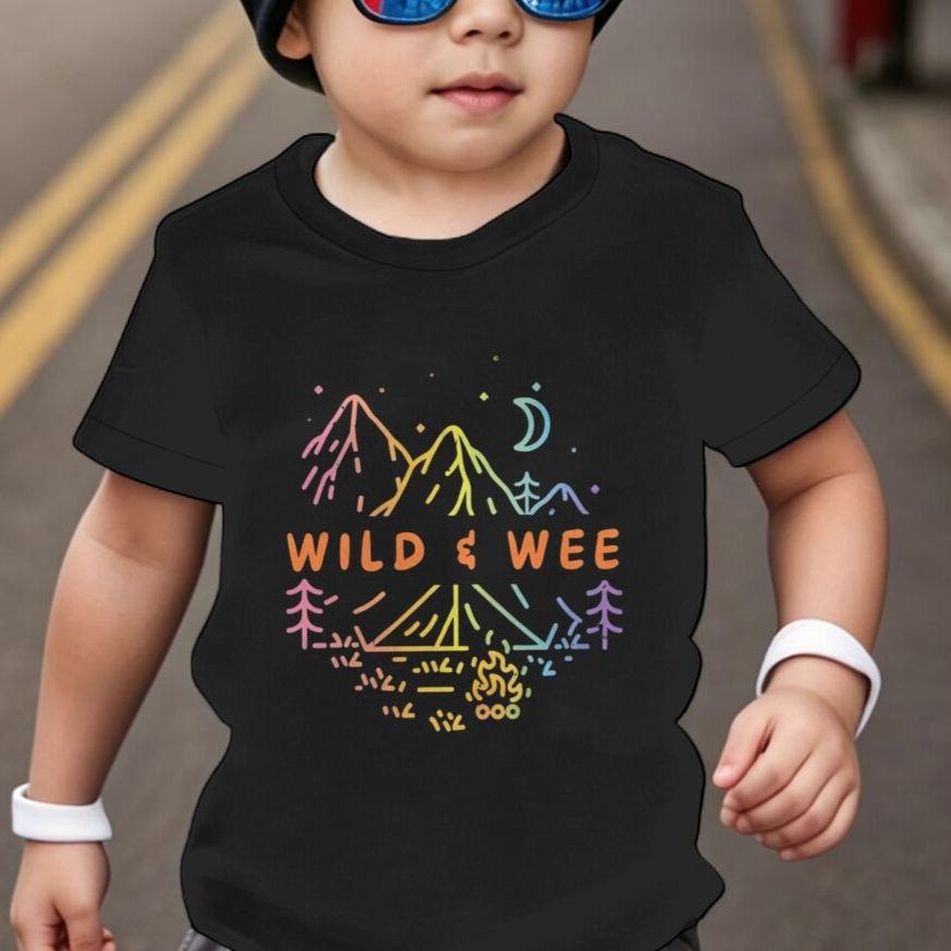 Outdoor Adventure For Toddlers - Açık hava sever hediye çocuk tişörtü