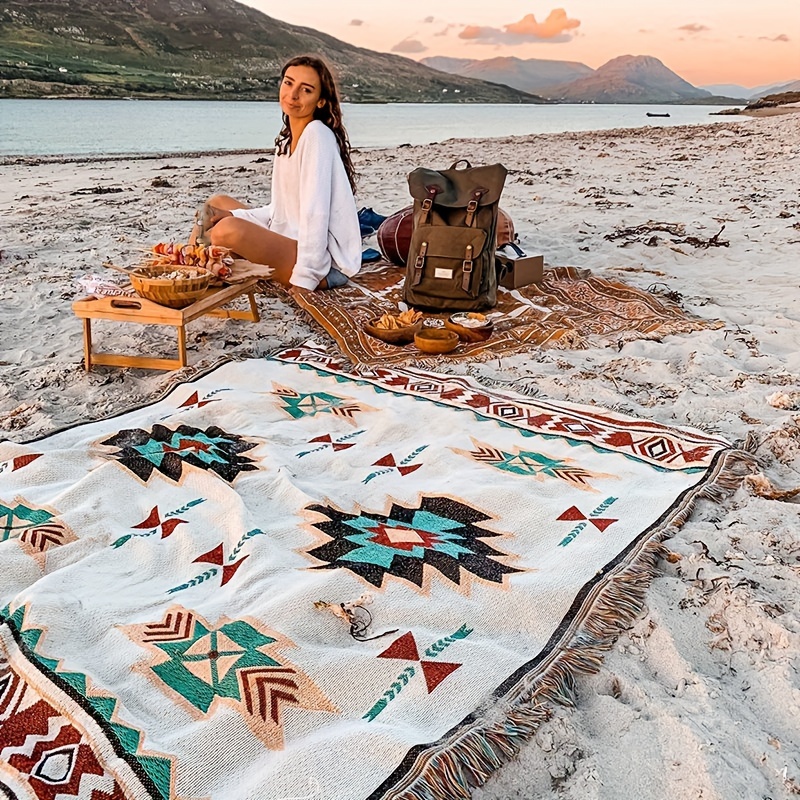 Outdoor Adventure Tent - 1 adet Retro Placemats Bohemian Battaniye