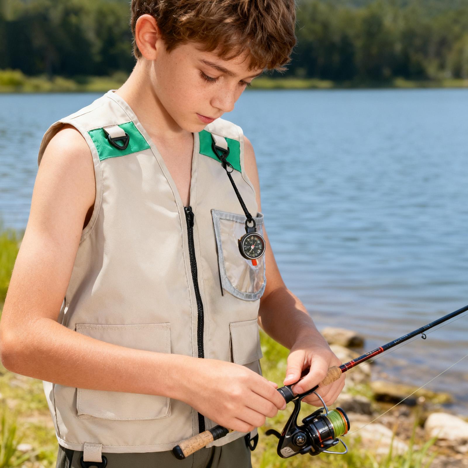 Outdoor Adventure Kids Party - Balıkçılık yeleği çocuk kaşif yeleği açık