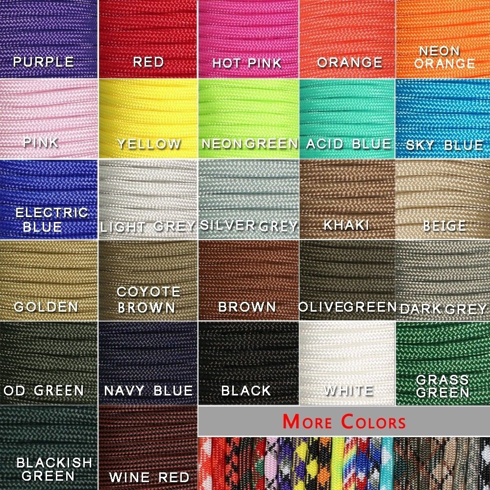 Paracord 550 Feet - 1 adet 550 Paracord paraşüt kordon