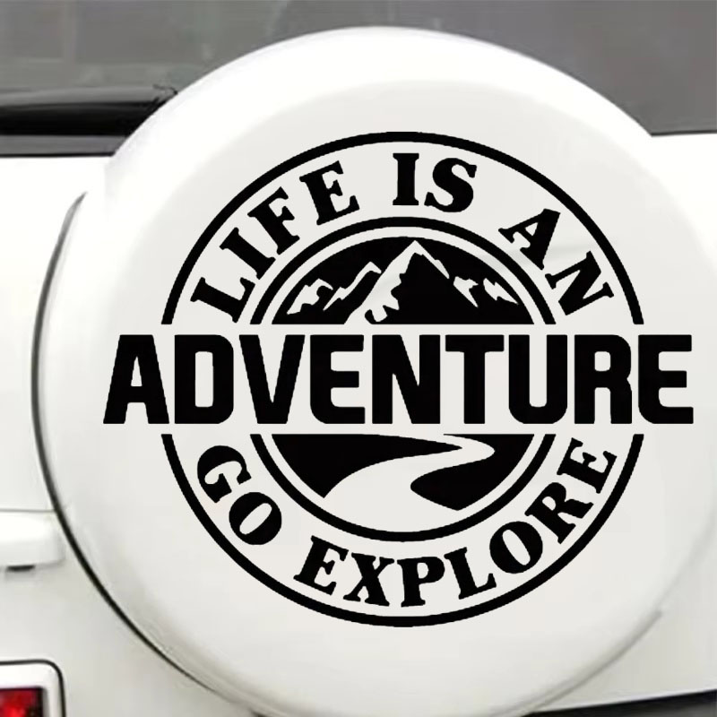 Outdoor Adventure Rv - Hayat Bir Maceradır Açık Hava Çıkartması