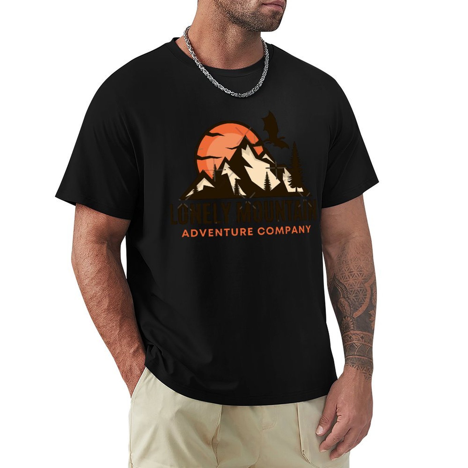 Outdoor Adventure Company - Lonely Mountain Adventure Company Fantezi Tişörtü