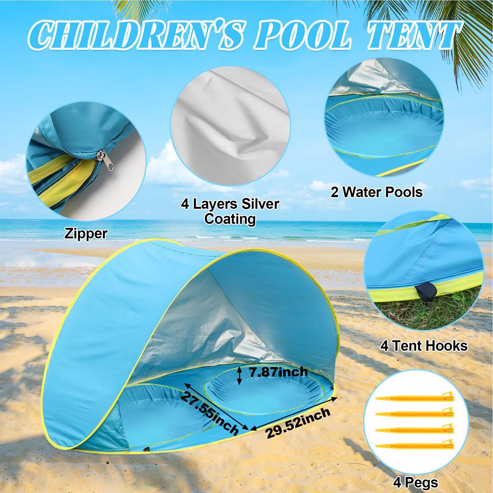 Çocuklar İçin Havuzlu Plaj Çad - Outdoor Adventure Tent incelemesi ve fiyatı
