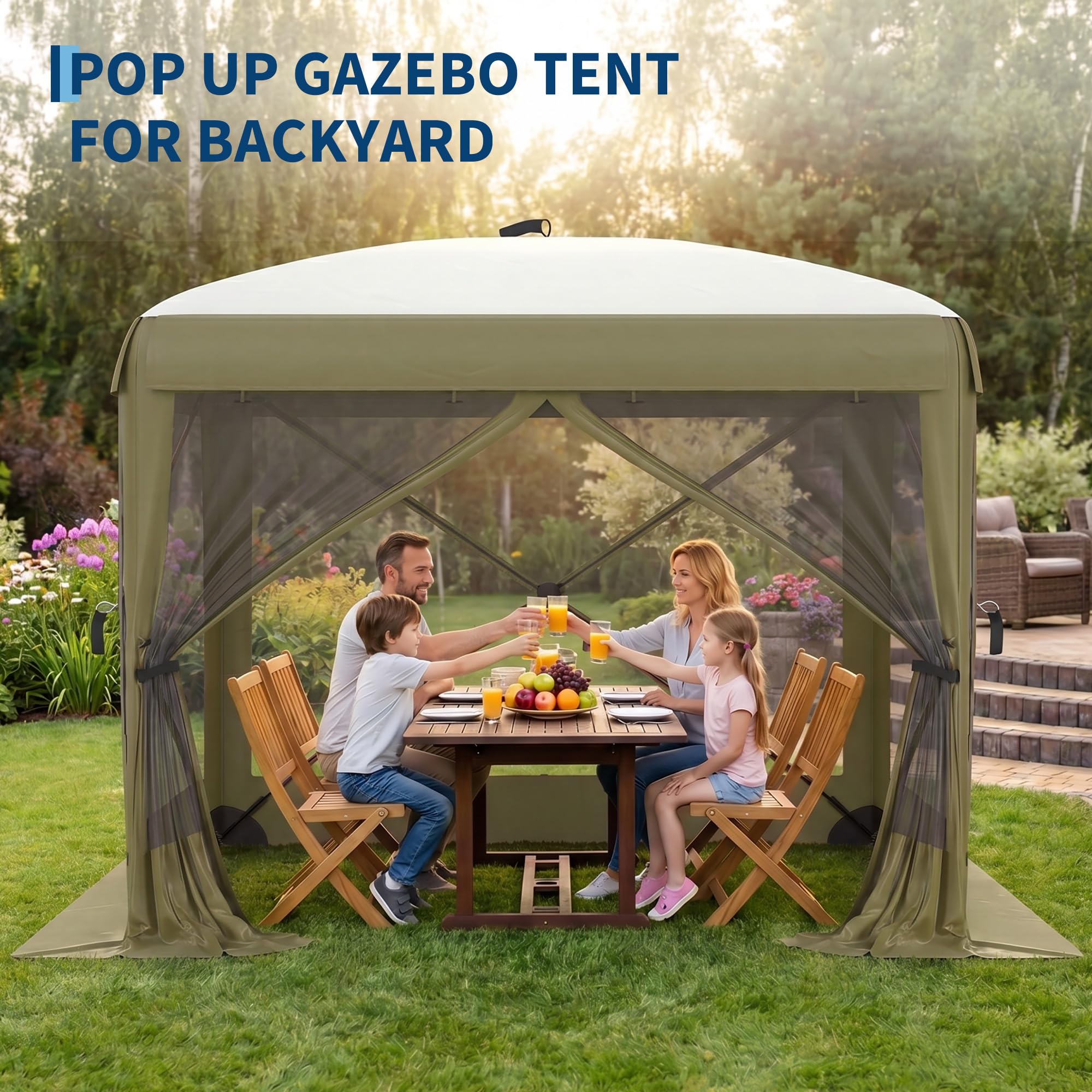 Geniş 8x8FT 11x11FT 12x12FT 6  - Outdoor Adventure Tent incelemesi ve fiyatı