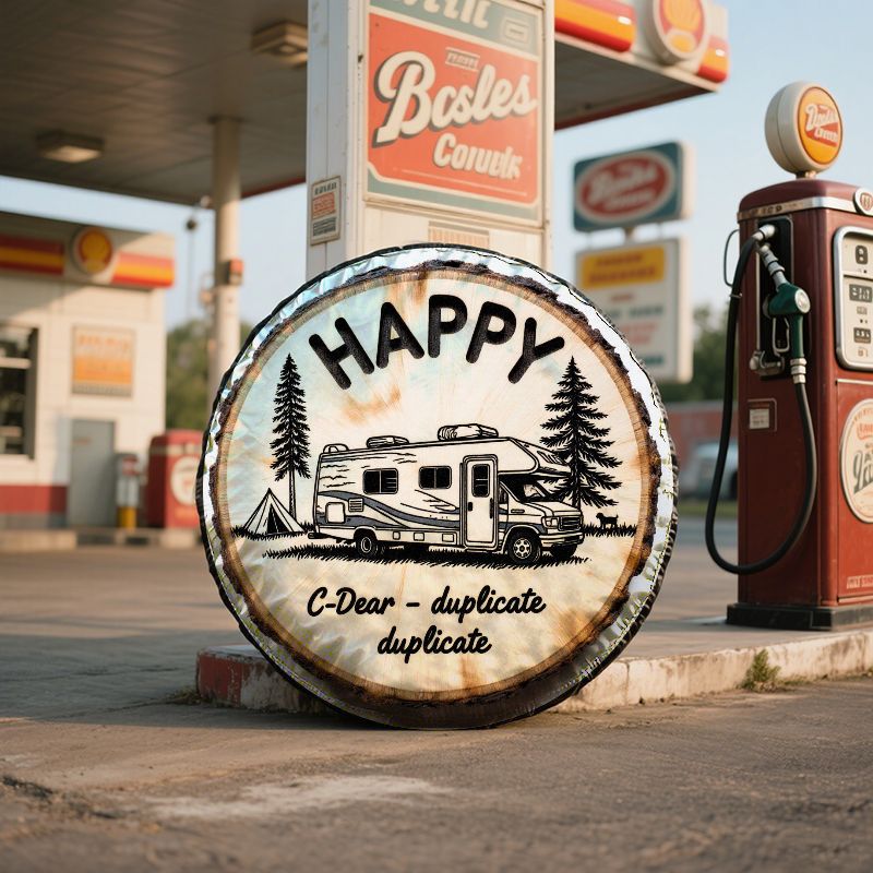 HAPPY RV Kamp Temalı Polyester - Outdoor Adventure Travel incelemesi ve fiyatı