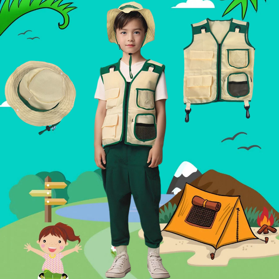 Çocuklar kamp Explorer yelek ş - Outdoor Adventure Kids Party incelemesi ve fiyatı